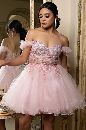 Off Shoulder Ruffle Sleeve Swe ...